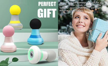 Upgrade 2.0in*4.5in - Mini Electric Handheld Massager Wand, Powerful 6 Speed Vibration Modes,Cordless Handheld and Portable,Suit luvshop24