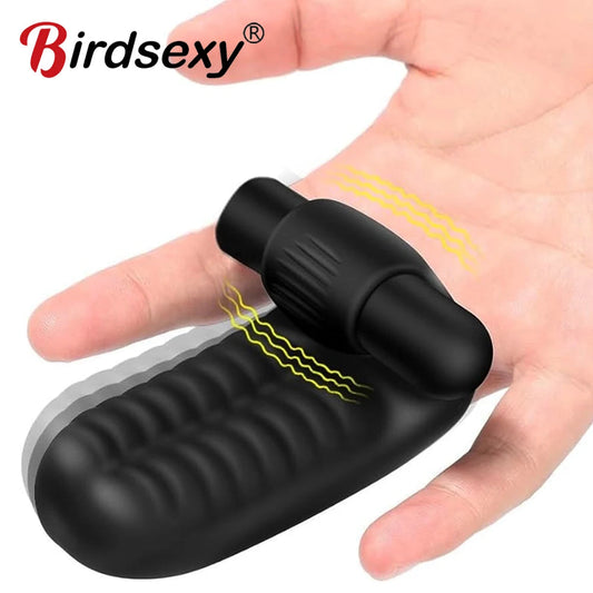Sex Toys Finger Sleeve Vibrator G Spot Massage Clit Stimulate Female Masturbator For Women Lesbian Orgasm Adult Products luvshop24