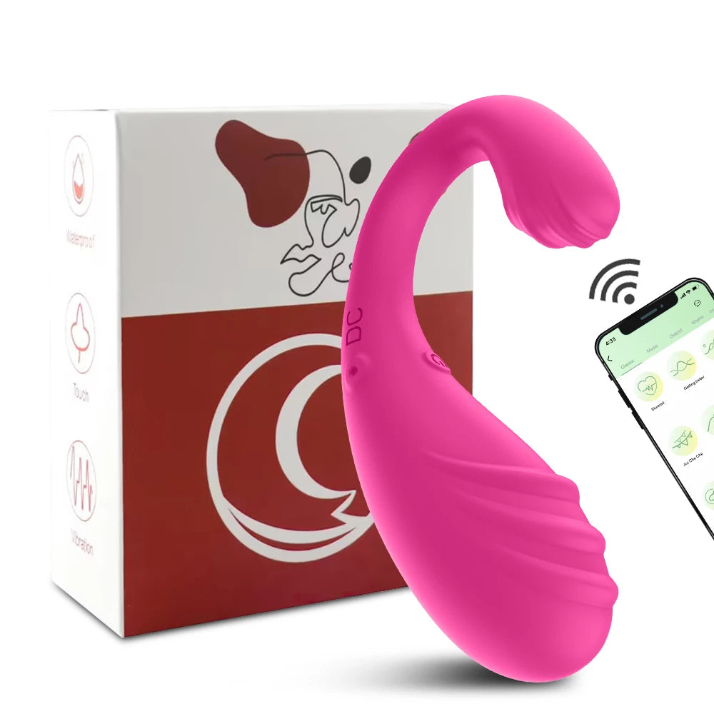 APP Remote Control Women's Dildo Vibrator Vagina G-Spot Dual Stimulation Massager Wearable Underwear Sex Toy luvshop24