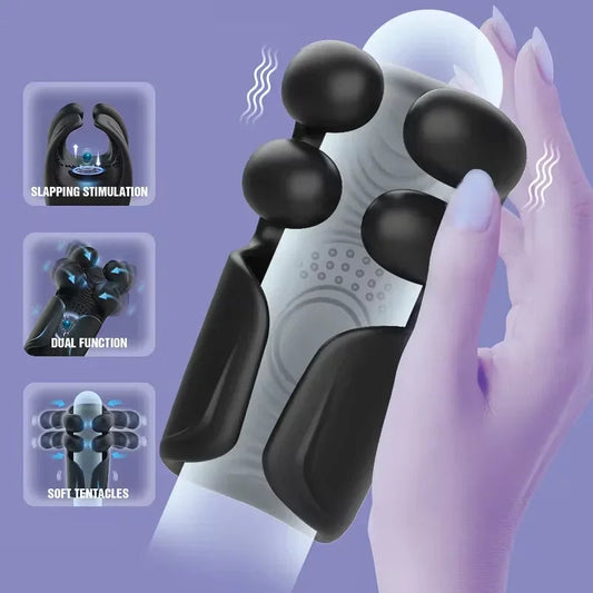 Glans Trainer for Men Powerful Vibrating Penis G Spot Masturbator Soft Fingertip Prolong Endurance Massage Vibrator Erotic Toys luvshop24