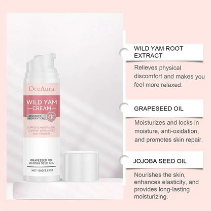 Wild Yam Cream Facial Cream For Women Natural Estrogen Moisturizer Cream With Wild Yam Hydrates, Firms & Revitalizes Skin Care luvshop24