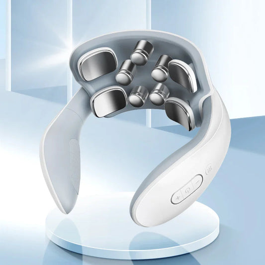 Smart Neck Massage Instrument Portable Shoulder Neck Massage Cervical Vertebra Health Care Vibrator Heating Compress Massage luvshop24