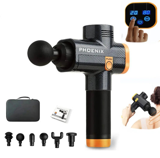 Phoenix A2 Massage Fascia Gun Athlete Vibrating Deep Tissue Strike Four-speed Adjustable Quiet Portable Electric Sports Massager luvshop24