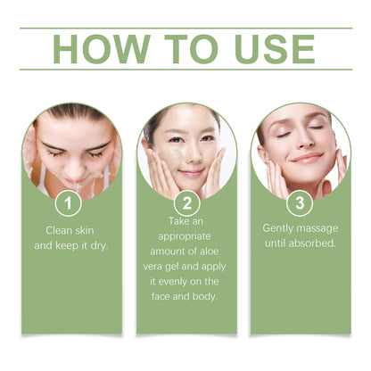 Aloe Vera Gel Pore Shrinking Oil Control Ance Remover Moisturizing Brighten Anti-Aging Facial Essence Beauty Skin Care Products luvshop24