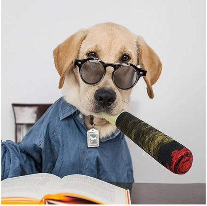 Interactive Dog Joint Sound Puppy Toys Cigar For Small Resistant Squeak Dogs Indestructible Dog Plush Chewing Toy Pet Bite Toys luvshop24