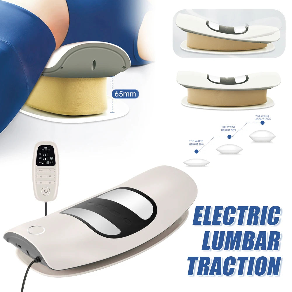 Electric Lumbar Traction Massager Adjustable Vibration Waist Massager Waist Spine Support Back Massage Machine Waist masajeador luvshop24