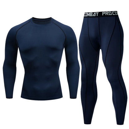 1pcs Men Long-sleeved Thermal Underwear Male Tight Fitting Fast Dry Elastic Fitness Suit Set Man Autumn Winter Sprots Wear luvshop24