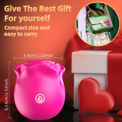 Rose Shape Vagina Sucking Vibrator Nipple Massager Clitoral Vacuum Stimulator Vibrating Female Masturbator Sex Toys for Adults luvshop24