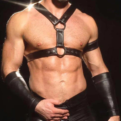 Men's Sexual Body Chest Harness Belt Lingerie Sexy Faux Leather Harness Bondage Strap Gay Male Fetish Punk Rave Costumes for Sex luvshop24