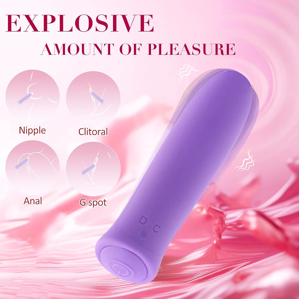 Mini Bullet Vibrator Female Powerful G Spot Clitoris Nipples Stimulator Vagin Massager Dildo Maturbator Adult Erotic Toys Women luvshop24