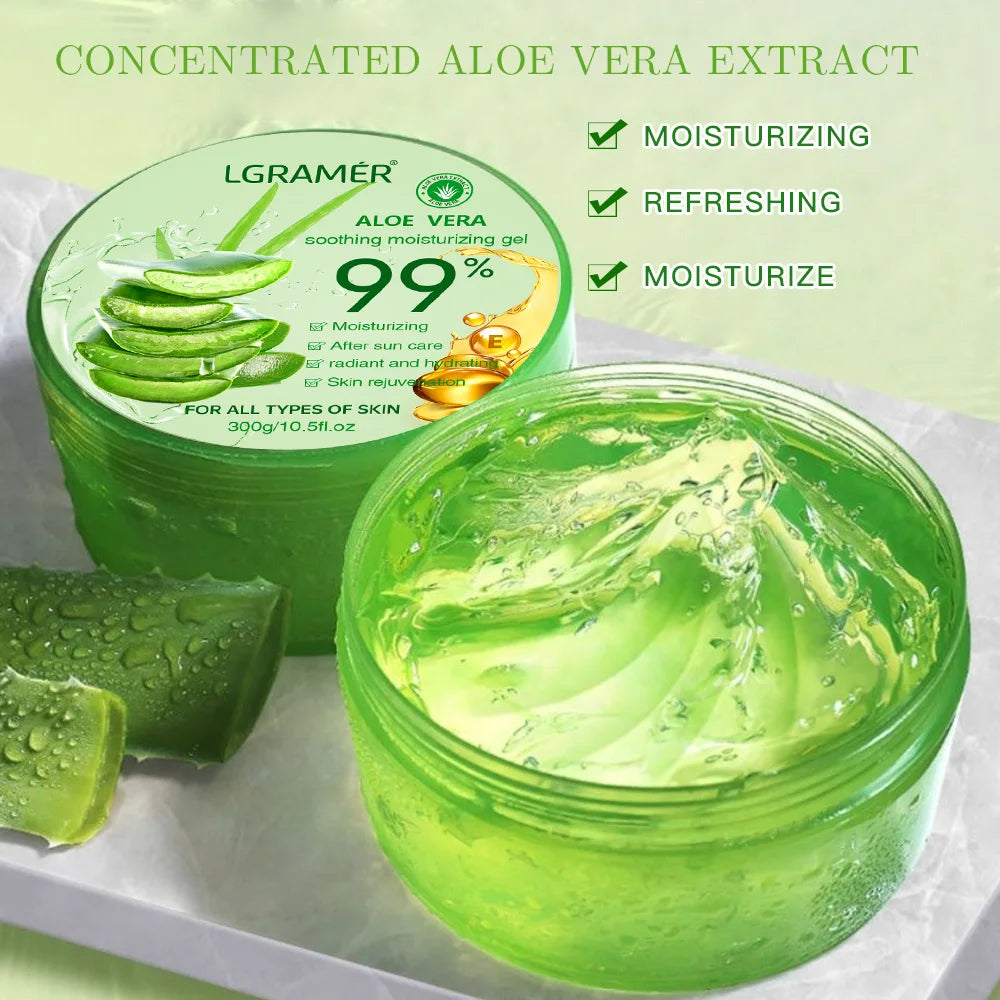 99% Aloe Vera Moisturizing Gel Refreshing Non Sticky Facial Facial Cream Wash Free Deep Nourishing Maintain Skin Face Care Skin luvshop24