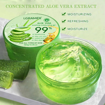 99% Aloe Vera Moisturizing Gel Refreshing Non Sticky Facial Facial Cream Wash Free Deep Nourishing Maintain Skin Face Care Skin luvshop24
