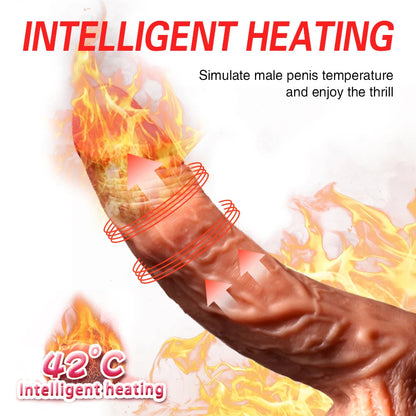 Realistic Dildo Vibrator for Women Sex Toys Heating Big Cock Remote Control Penis Telescopic Vibrators Anal Female Stimulator luvshop24