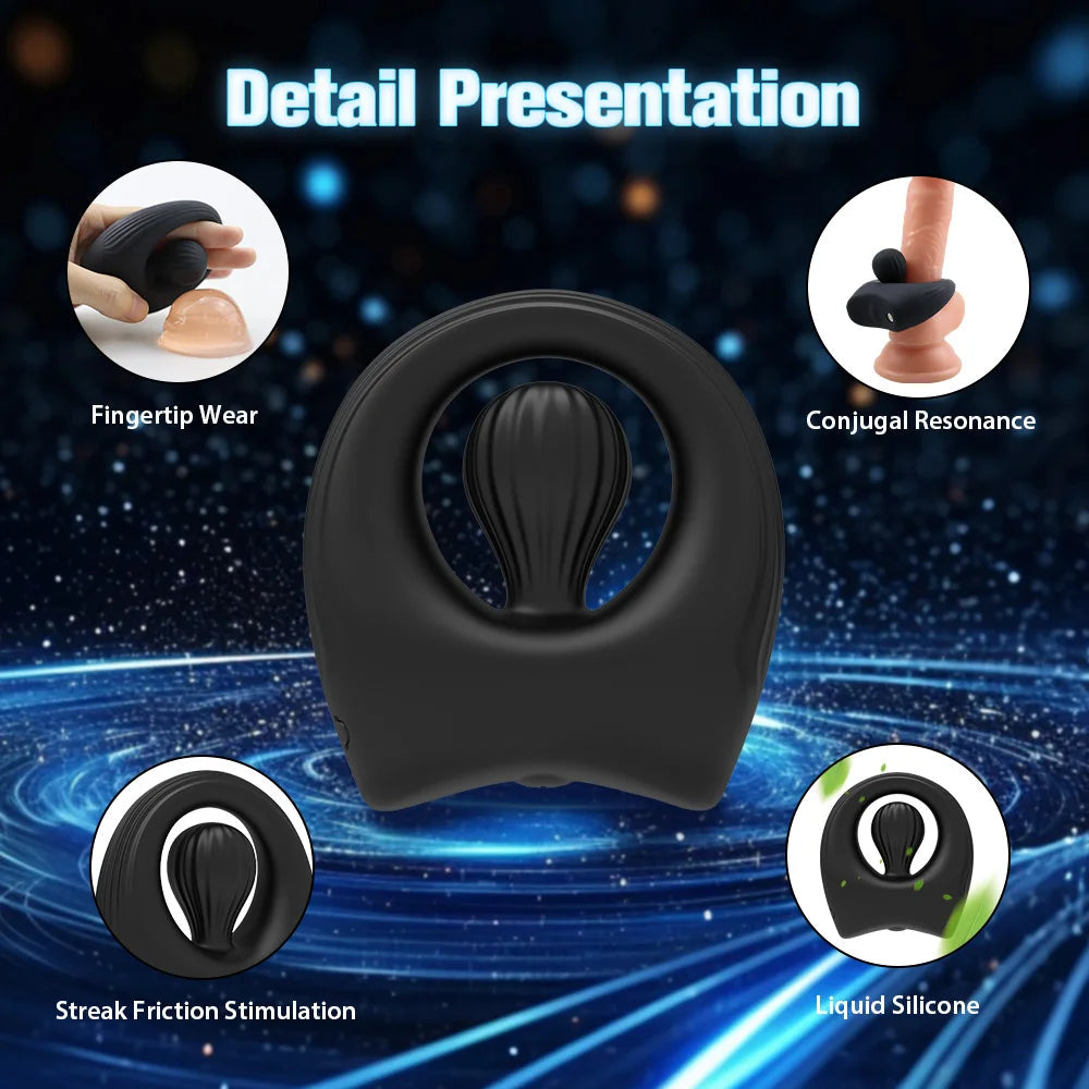 Vibrating Penis Rings Triple Motors Lock Ring Remote Control Vibrator 10 Vibration Modes Enhanced Erection Adult Erotic Toys luvshop24