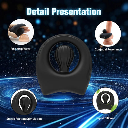 Vibrating Penis Rings Triple Motors Lock Ring Remote Control Vibrator 10 Vibration Modes Enhanced Erection Adult Erotic Toys luvshop24