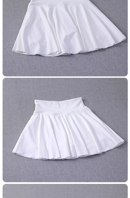 Yoga Wear Athletic Skorts Running Workout Sports Skirts High Waisted Pleated Tennis Skirt for Women luvshop24
