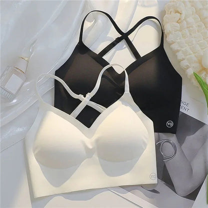 2024 Invisible Push Up Bra Backless Sexy Women Bras Low Cut Plunge Brassiere Open Back Wedding Underwear Seamless Lingerie luvshop24