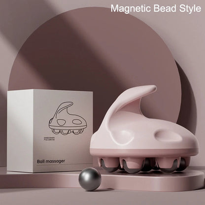 Multifunctional Roller Massage Tools 7-Bead Handheld Ball Massager Magnetic Bead Steel Ball Full Body Muscles Relax Portable luvshop24