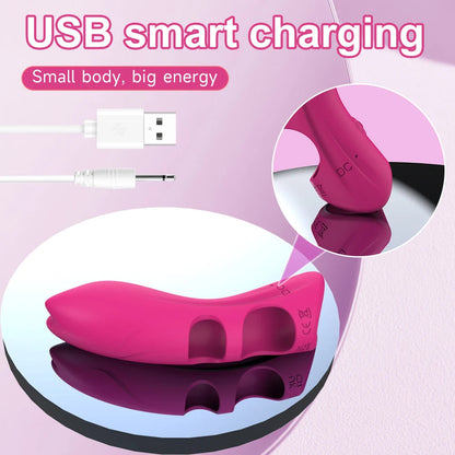 10 Speed G-Spot Finger Vibrator Clitoral Nipple Stimulation Massage Masturbator Suitable for Adult Women or Couples Sex Toy luvshop24