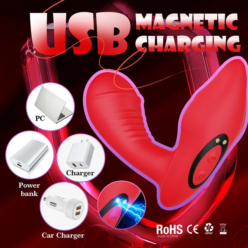 APP Control Wearable Butterfly Rabbit Vibrator Vibrating Panties Clitoral Vagina G Spot Stimulator Adult Toy for Women Couple luvshop24