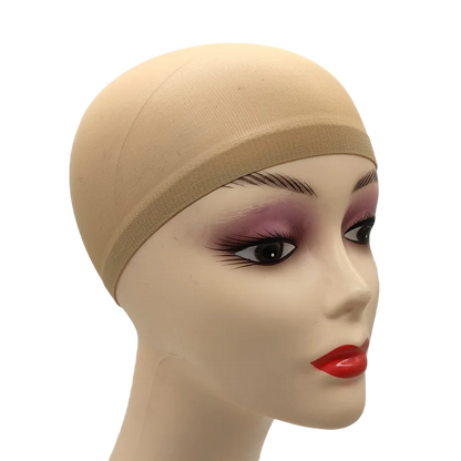 2pcs/Bag Top Stocking Wig Cap Hair Net For Weave Hair Wig Nets Black Brown Stretch Mesh Wig Cap For Making Wigs luvshop24