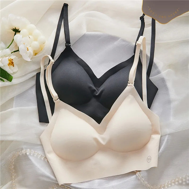 2024 Invisible Push Up Bra Backless Sexy Women Bras Low Cut Plunge Brassiere Open Back Wedding Underwear Seamless Lingerie luvshop24