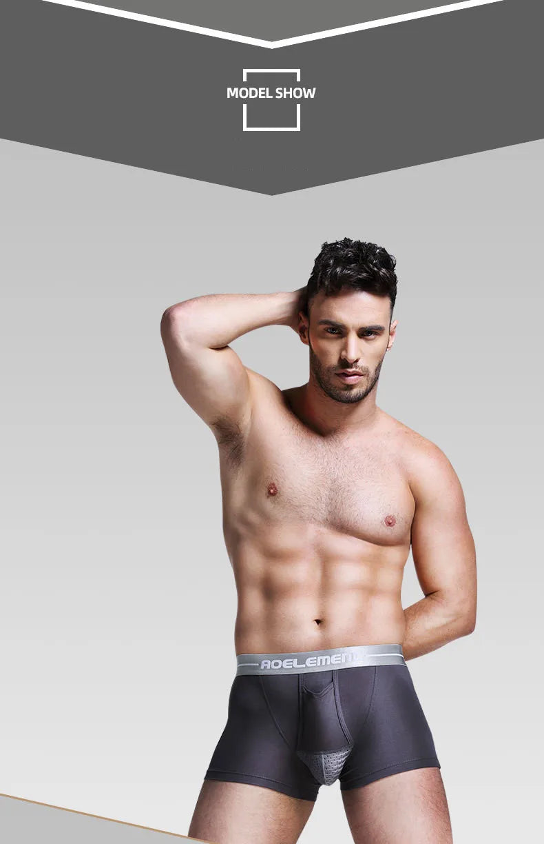 Men's Boxer Shorts Push Up Underwear Modal Underpants Male Brethable Bullet Separation Pouch Panties Cueca Plus Size L-5XL luvshop24