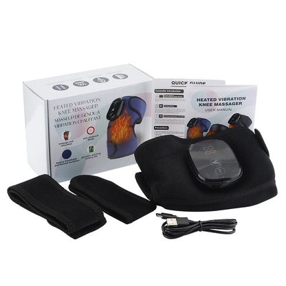 3 in 1 Electric Heating Massage Belt Knee Shoulder Vibrator Hot Compress Joint Physiotherapy Support Brace Arthritis Pain Relief luvshop24