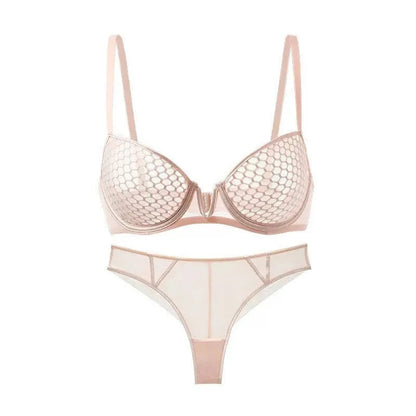 Lace Lingerie Set Push up Bra Transparent Panty Sets for Women Quality bras Black Big Size Sexy Luxury Underwear Set female luvshop24