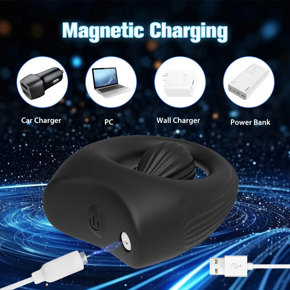 Vibrating Penis Rings Triple Motors Lock Ring Remote Control Vibrator 10 Vibration Modes Enhanced Erection Adult Erotic Toys luvshop24