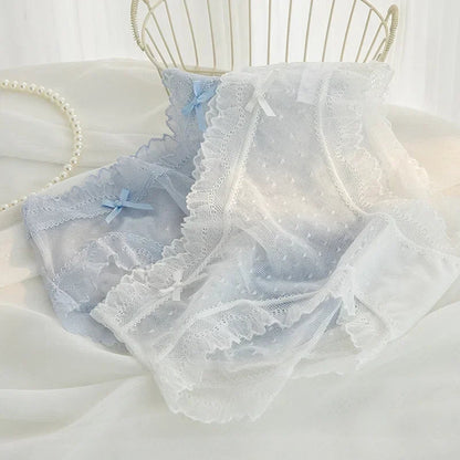 2024 Summer New Lace Sexy Women's Underwear Ultra Thin Breathable Comfortable Traceless Underwear Bragas Трусы 팬티 Белье luvshop24
