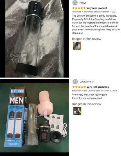Automatic Penis Pump Men Enlargement dilate Trainer Penis Vacuum Pump Sex Toys 5 Suction Male Masturbator Sex Toys for Men luvshop24