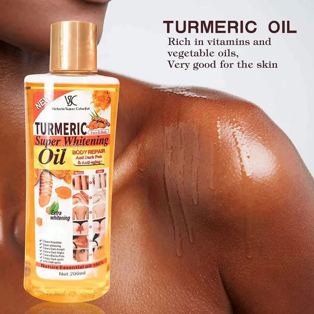 Turmeric Essential Oil Facial Body Massage oil Moisturizing Diffuser Aromatherapy Brightening Smoothing Body Face Skin Care 200m luvshop24