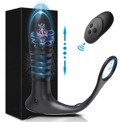 Male Thrusting Prostate Massager Bluetooth APP Vibrator for Men Gay Anal Plug Wireless Remote Butt Plug Sex Toy for Couples luvshop24