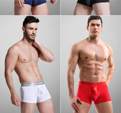 Men's Boxer Shorts Push Up Underwear Modal Underpants Male Brethable Bullet Separation Pouch Panties Cueca Plus Size L-5XL luvshop24