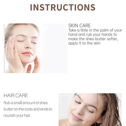 50g/100g Natural Organic Unrefined Shea Butter Oil Skin Care Body Massage Oil Moisturizing Nourishing Cosmetics Raw luvshop24