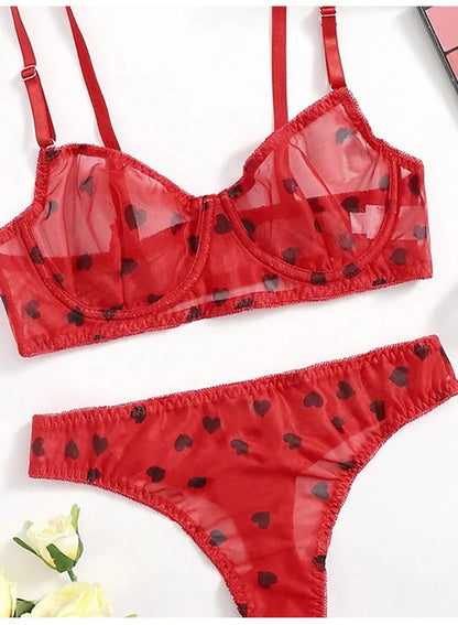 Female Lingerie Sexy Lingerie for Women Body Shorts Push-up Bra Fancy Woman Underwear Transparent Intimate Lingerie Set luvshop24