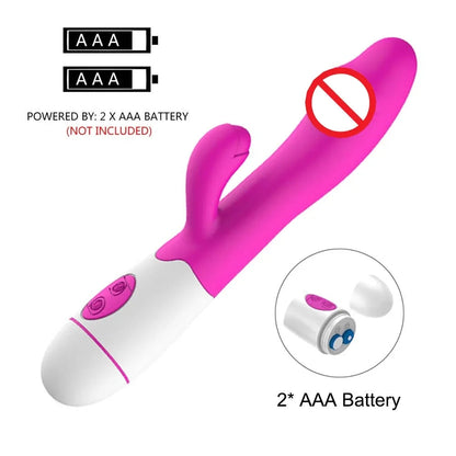 Powerful Rabbit Vibrator Dildo Dual Vibration G Spot Clitoris Stimulation Masturbators Vaginal Massager Adult For Women Sex Toys luvshop24