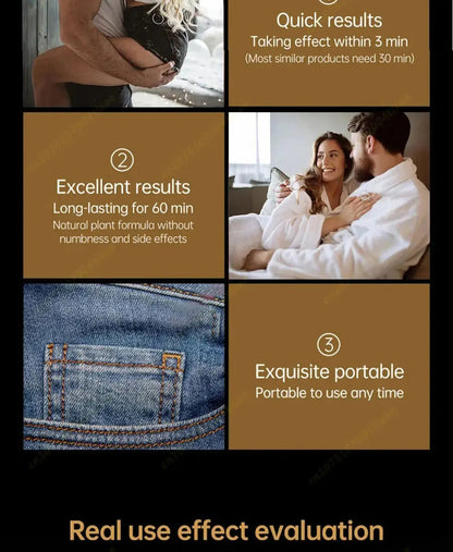 Male Penile Delay spray for External Use Long lasting 60 minutes Anti premature ejaculation Fast Erectile Product for Adults luvshop24