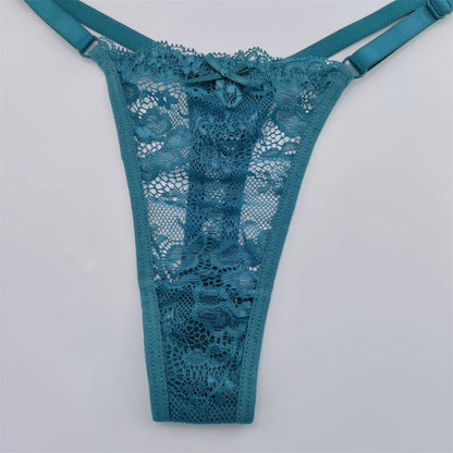 3Pcs/Set New Lace G-string Women's Sexy Underwear Low Waist Breathable Briefs Ladies Intimates Soft Thong Lingerie Fast Shipping luvshop24