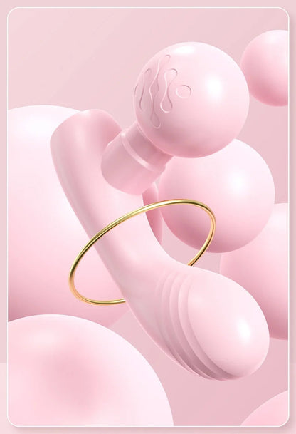MINI Dual-Head Massager, Dual-Motor Vibration Massage Gun, Portable Charging Muscle Relaxation Massager luvshop24