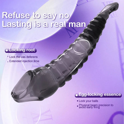 HESEKS Vibrating Penis Sleeve Vibrator for Men Couple Penis Extender Cover Reusable Special Condom Cock Erotic Toys for Men luvshop24