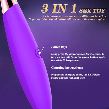 G Spot Finger Vibrator For Women Dildo Nipple Clit Stimulator Ass Anal Plug Massager Fast Orgasm Masturbator For Adults Women luvshop24