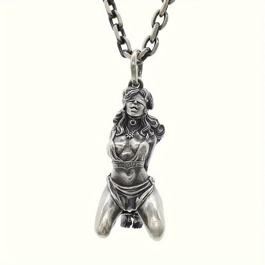 1 Pcs/set Retro Fashion Sexy Bondage Goddess Pendant Necklace For Men And Women Personalized Cosplay Jewelry luvshop24
