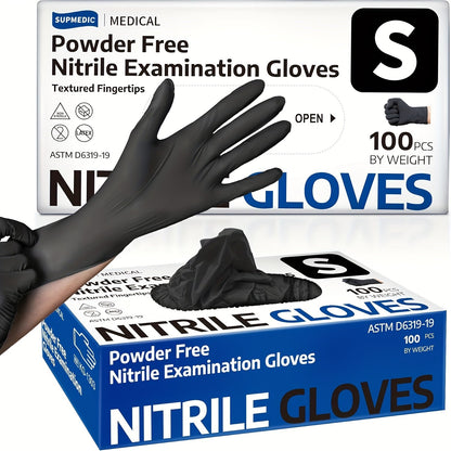 100 Disposable Gloves Made Of Nitrile Rubber, Food Grade Beauty, Kitchen Cooking, Dishwashing, Waterproof, Massage, Oil Resistant, Durable And Clean luvshop24