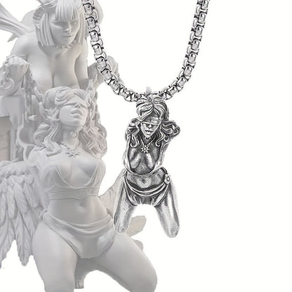 1 Pcs/set Retro Fashion Sexy Bondage Goddess Pendant Necklace For Men And Women Personalized Cosplay Jewelry luvshop24