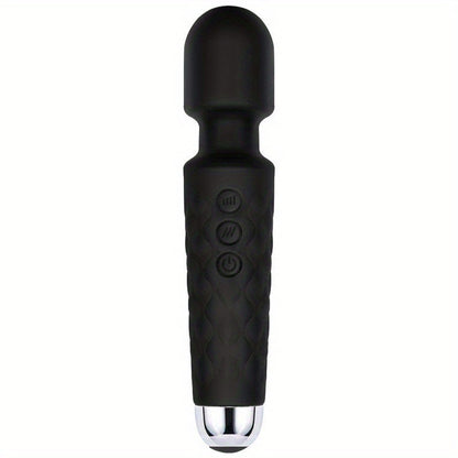 20 Vibrations Pattern Powerful Quiet Rechargeable Magic Wand Massager luvshop24
