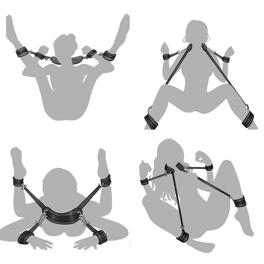 1pc Hand & Foot Bondage Bondage Erotic Body Position Toy Belt, BDSM Adult Products, Sexy, Sexual Aid Toys, Magic Split Legs with Pillows, Sexual Regulation Bondage Adult Products Friend Gifts, Erotic Body Position, Sexual Aid luvshop24