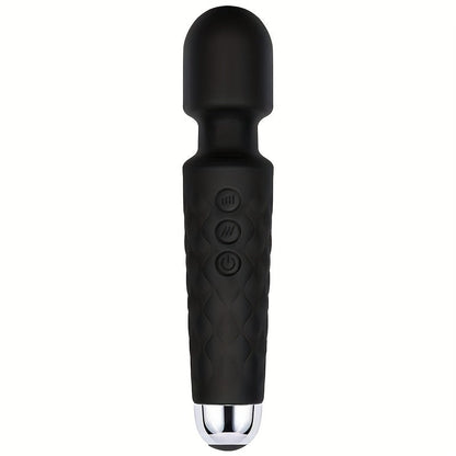 20 Vibrations Pattern Powerful Quiet Rechargeable Magic Wand Massager luvshop24