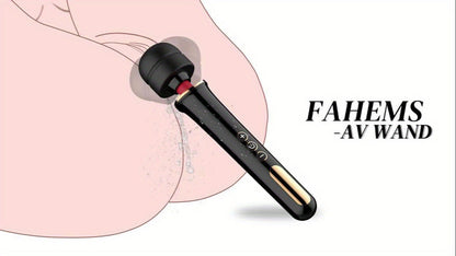 [Magic AV Wand Vibrator] 10 Modes Magic AV Wand Vibrator for Women - USB Rechargeable, Powerful Clitoral & G-Spot Stimulation Massager with 5 Speeds - Perfect Gift luvshop24
